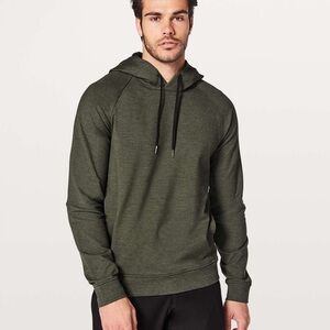 Lululemon dark olive green City Sweat Thermo Pullover Hoodie sweatshirt - Small